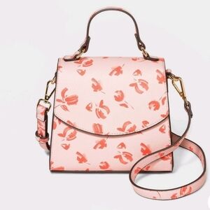 Floral Mini Satchel/Crossbody Bag